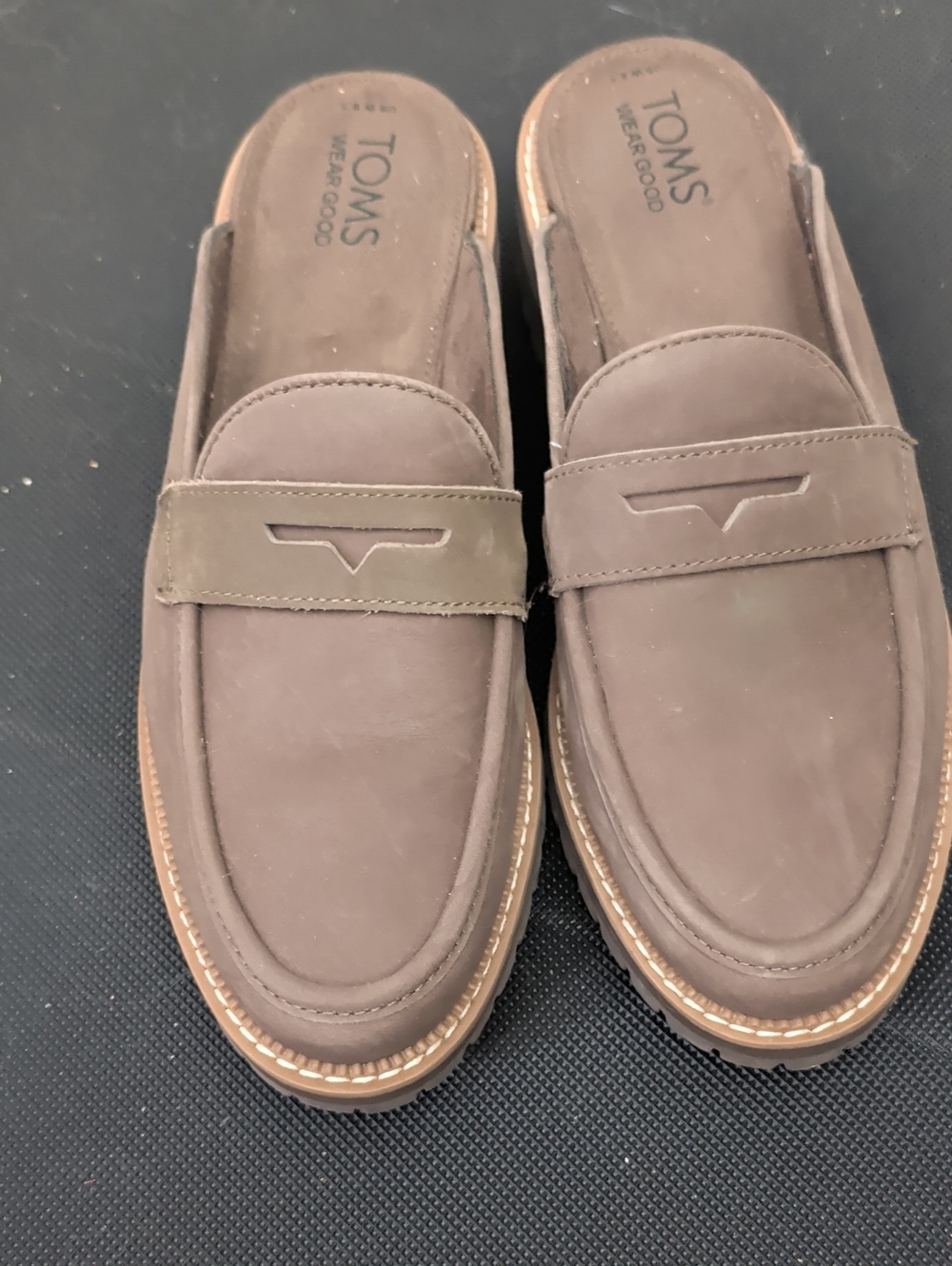 Toms Women’s Brown Slip-On Loafer Mules